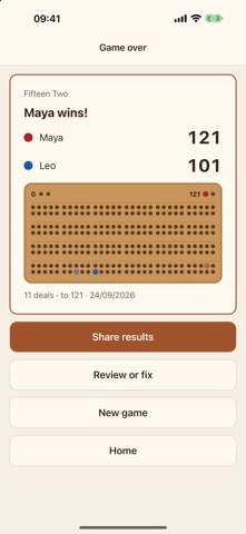 Fifteen Two: Cribbage Board Screenshot 3 of 5
