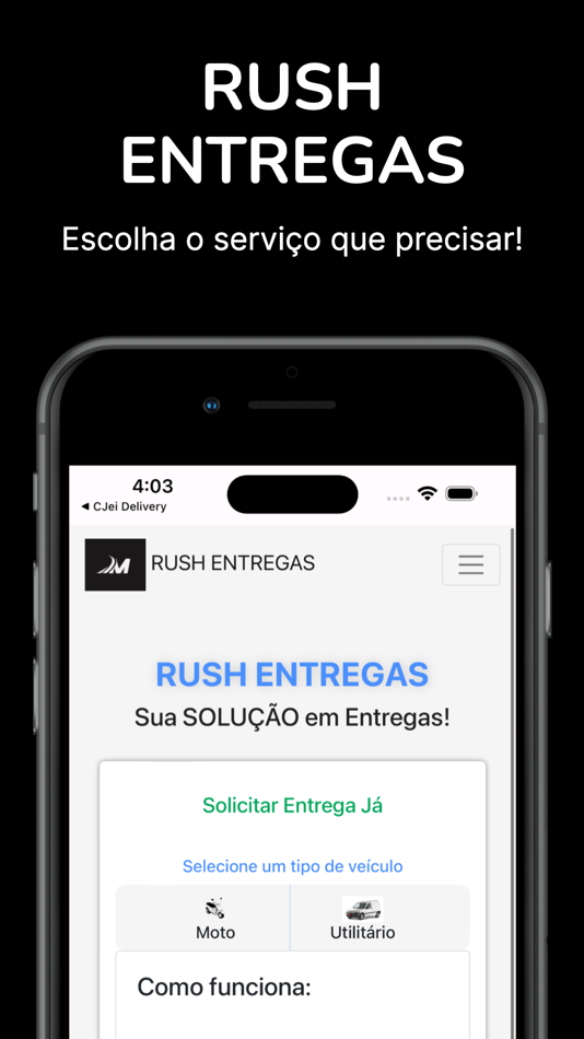 #1. Rush Entregas (iOS) 由: Carvs Sistemas e Serviços de Computação em Nuvem LTDA
