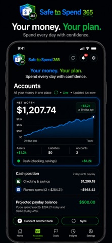 Safe to Spend 365: Budget AI iPhone screenshot