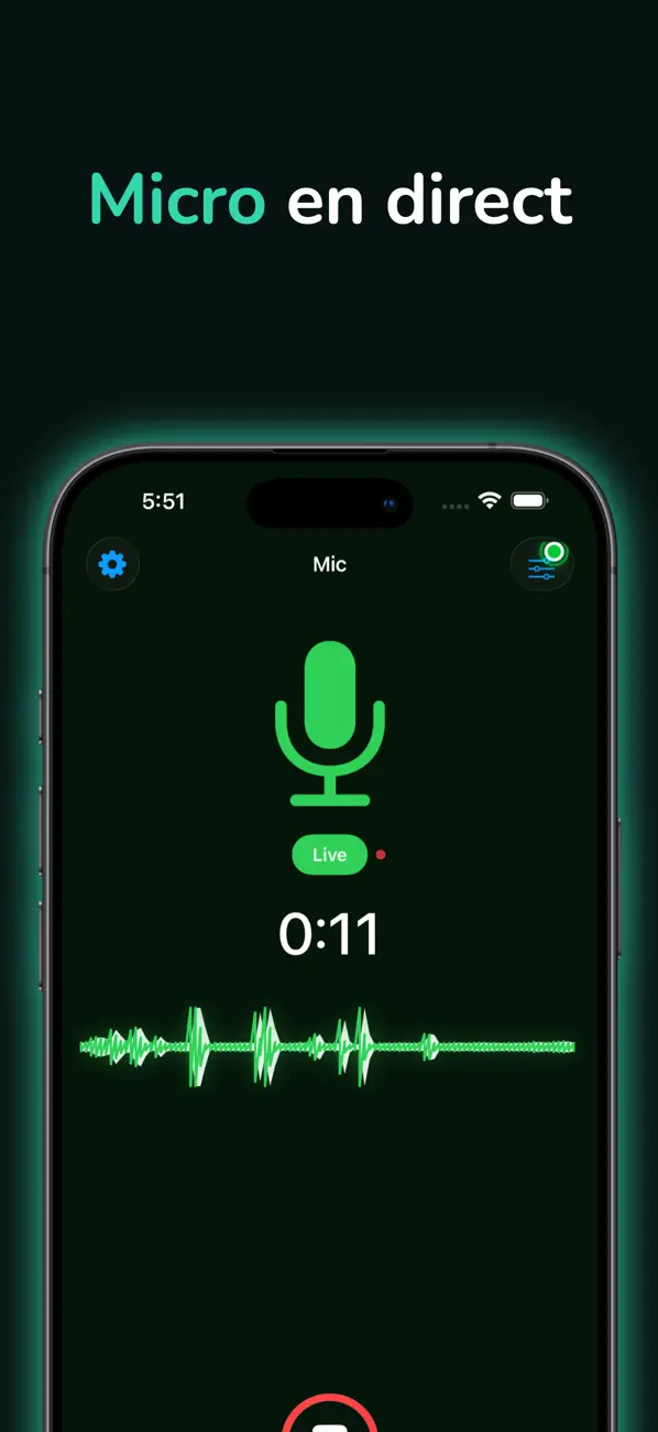 Screenshot #1 pour Micro virtuel - Enceinte
