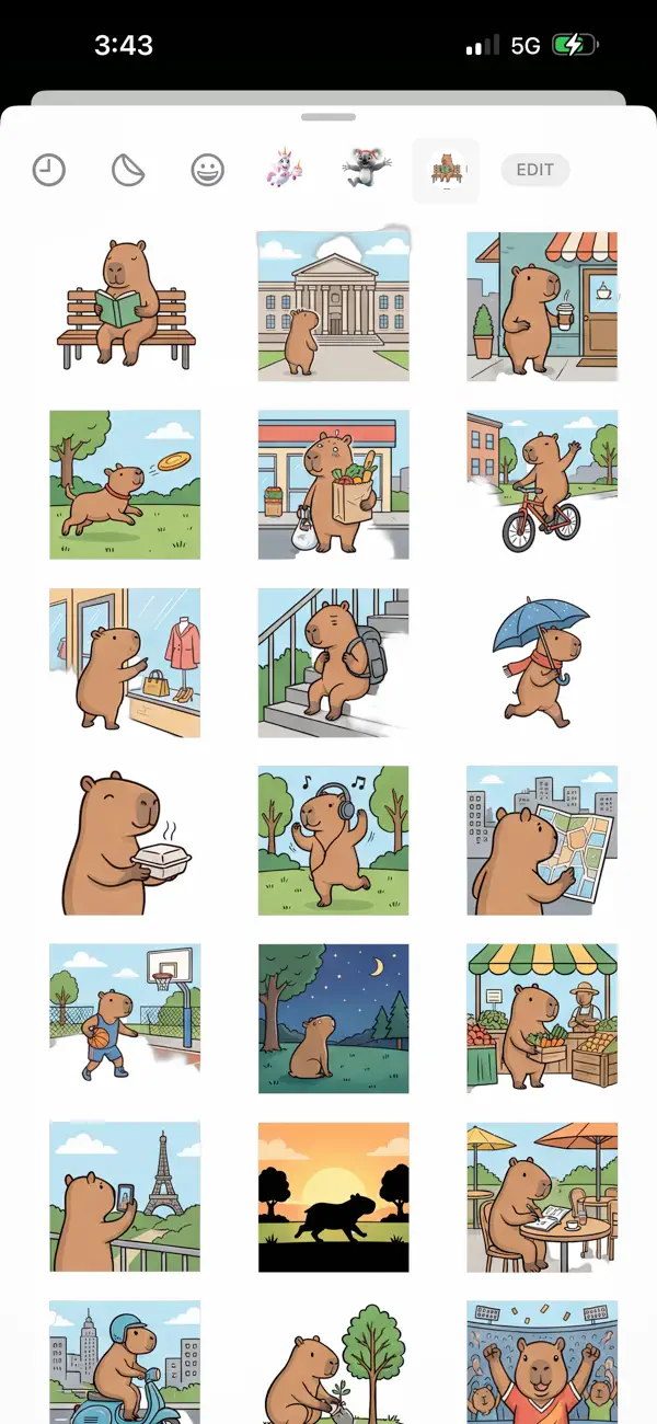 Screenshot #1 pour Daily Moments Stickers