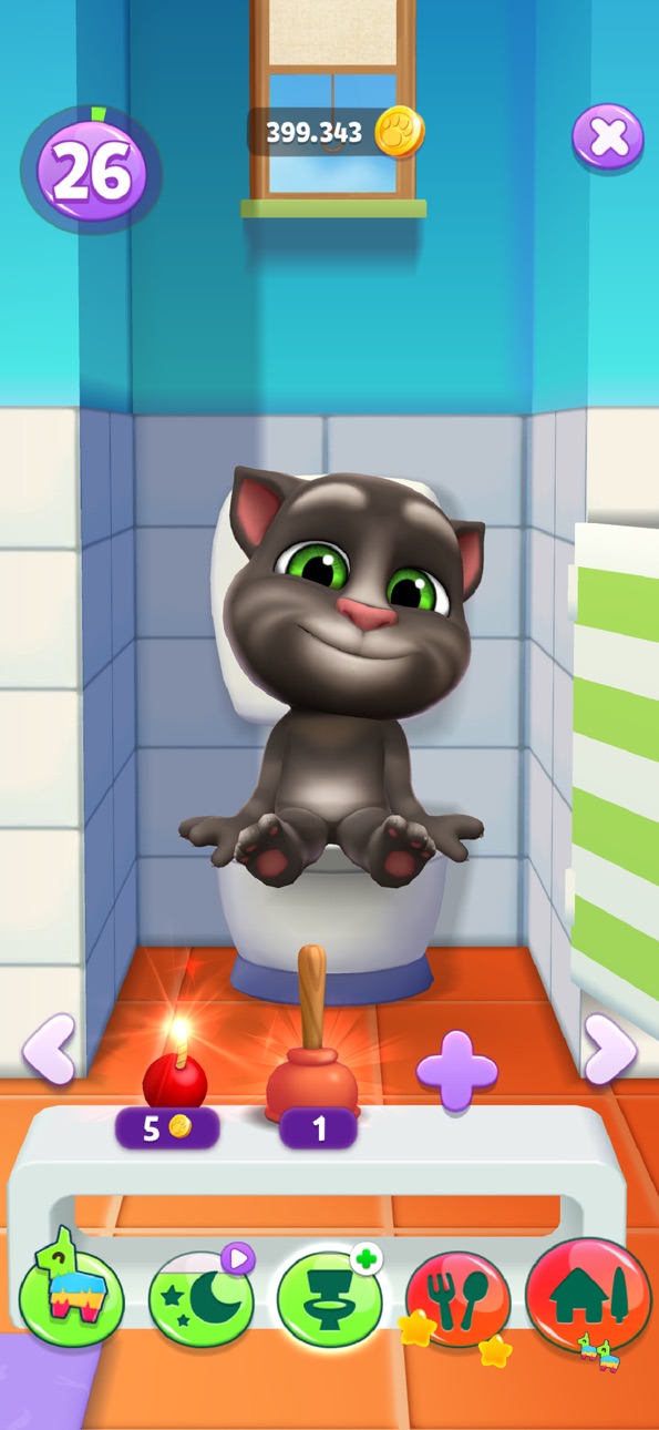 My Talking Tom 2 iOS Mod IPA screenshot 2 - iOS game interface
