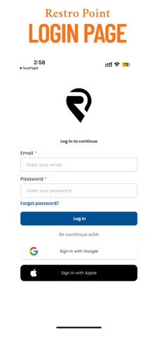 Restropoint screenshot