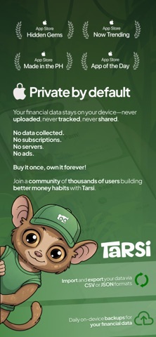 Tarsi - Budget Tracker App Store preview screenshot 10