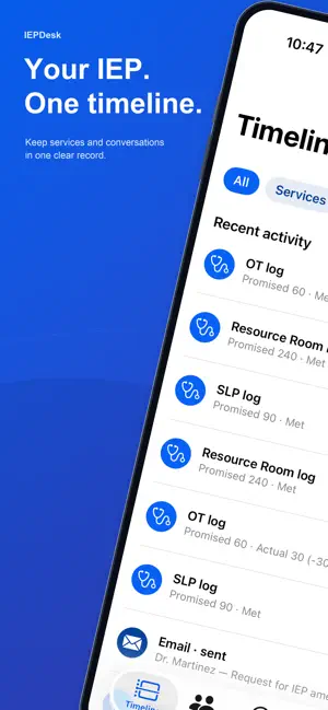 IEPDesk: IEP & 504 Tracker screenshot 1
