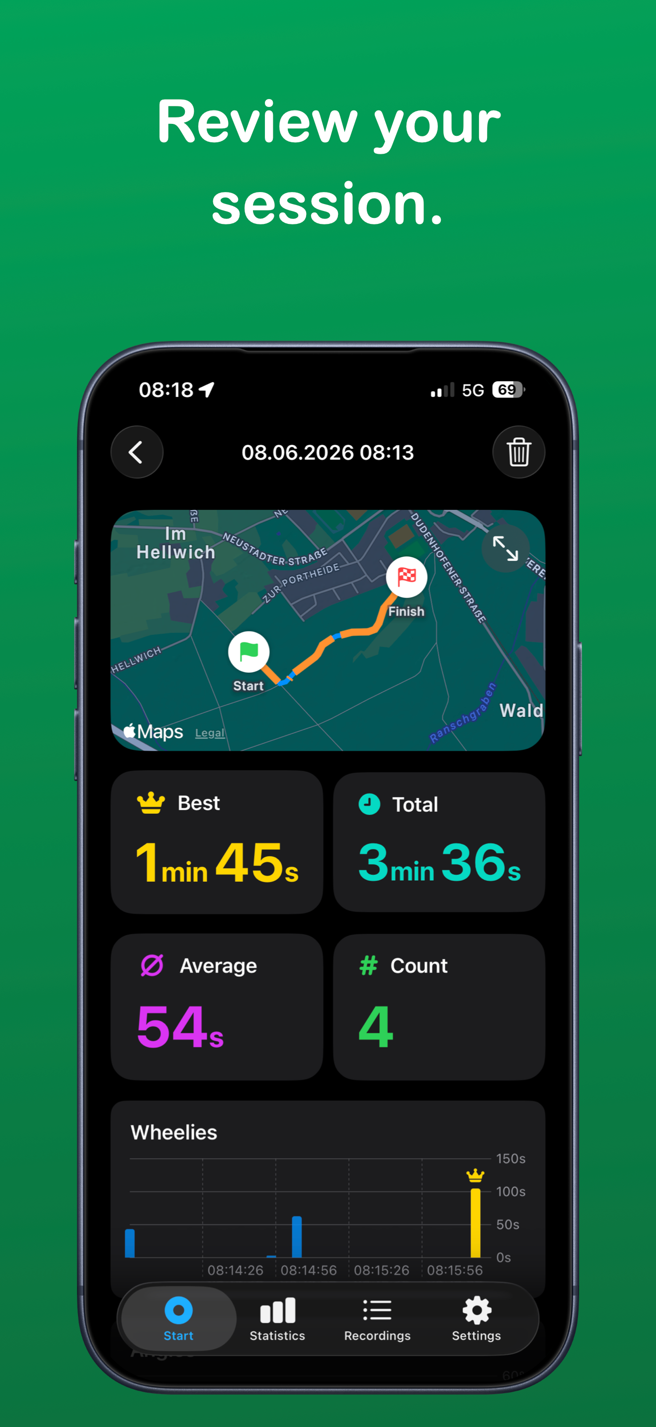 My Wheelie Tracker screenshot 5