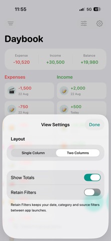 Daybook - Expense Manager Screenshot 6 of 7