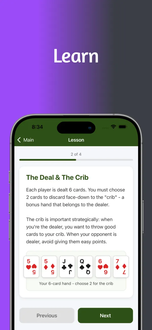 Screenshot #2 pour Cribbage - Play & Learn