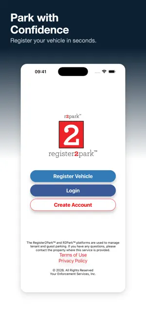 Register2Park screenshot 1