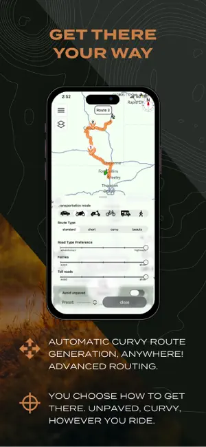 Scenic Motorcycle Navigation screenshot 2