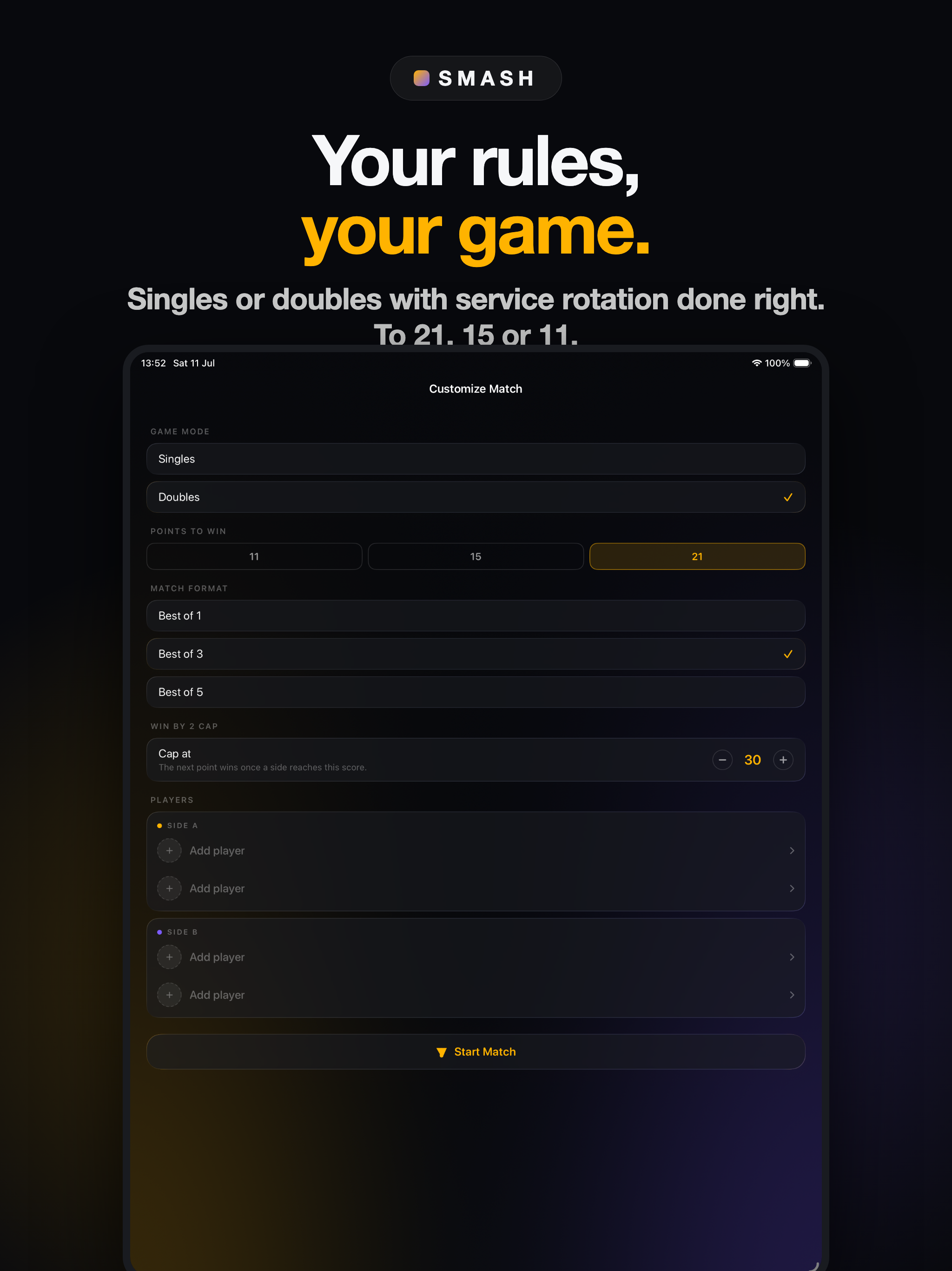 Badminton Scoreboard: Smash screenshot 10