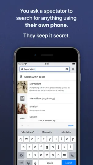 Capture d'écran de WikiTest sur iPhone 2