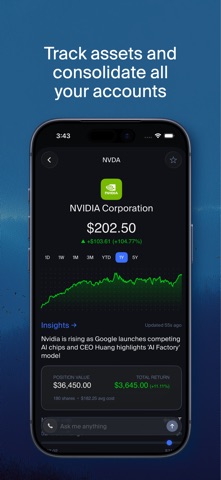 Astor: AI Investment Advisor iPhone screenshot