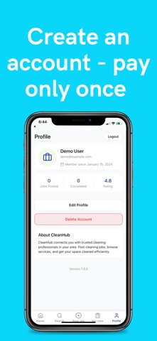 Maid/Cleaners Services iPhone screenshot