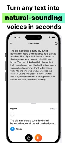 Voice Labs: AI Text To Speech iPhone screenshot