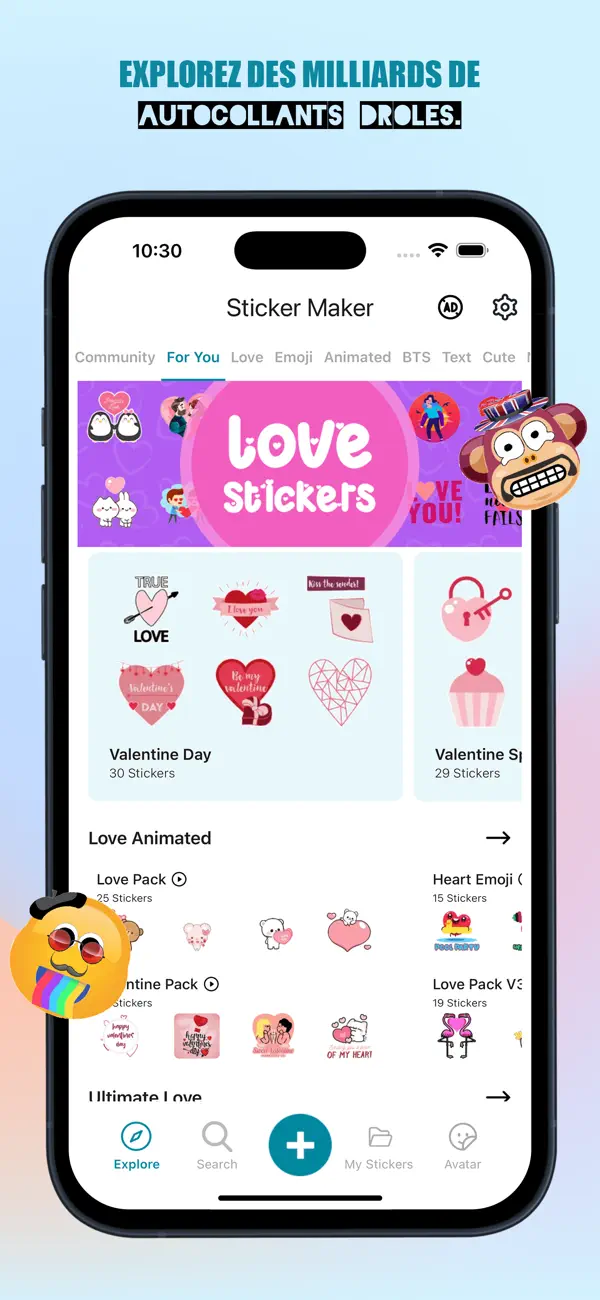 Screenshot #1 pour Sticker Maker !