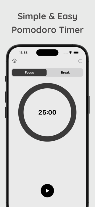 Pomodoro Timer – Focus & Done Screenshot 1 of 5