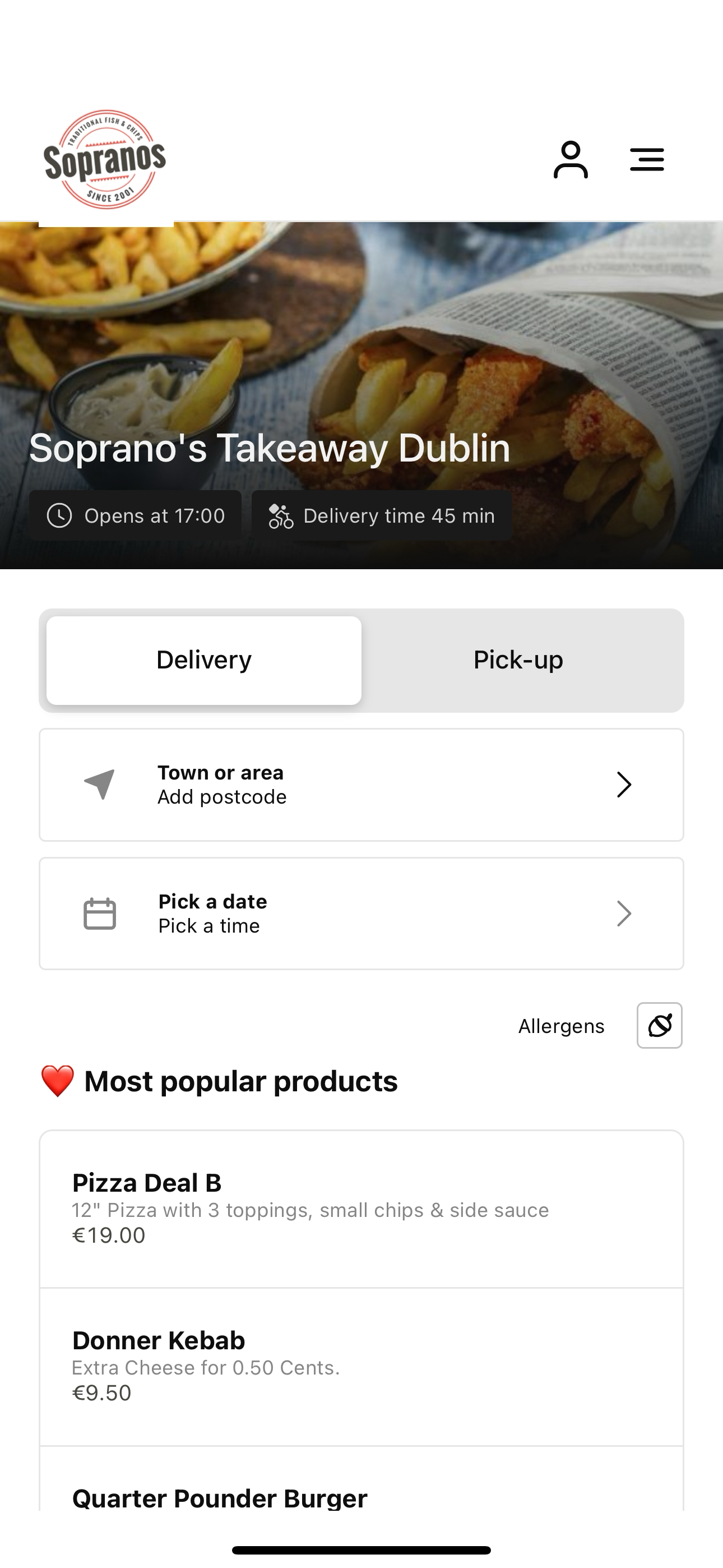 Soprano's Takeaway Kilbarrack screenshot 3