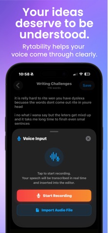 Rytability iPhone screenshot