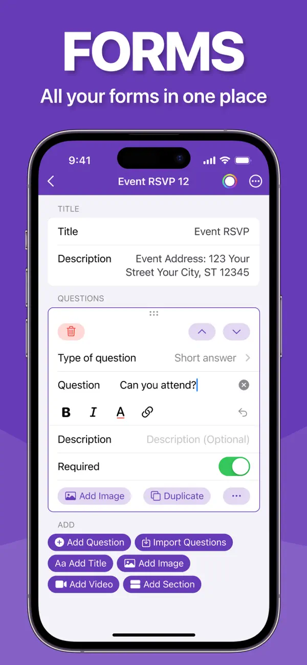 #1. Forms ® (iOS) di: SMM service, s.r.o.