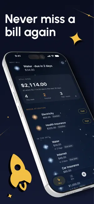 Vespil: Bill Reminder screenshot 1