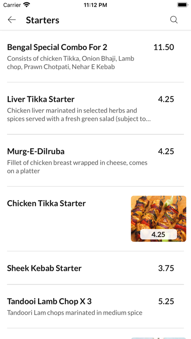 Bengal Brasserie Burley Screenshot