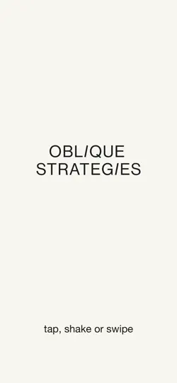 Screenshot von Oblique Strategies SE auf dem iPhone 2