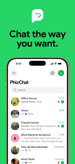 PhizChat screenshot 1