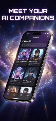 PollyBuzz: AI Chat Characters Screenshot 1 of 7