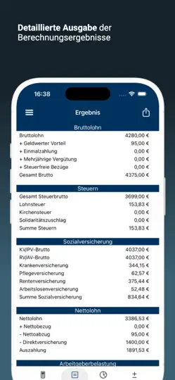 Screenshot von Lohn 2026 auf dem iPhone 3