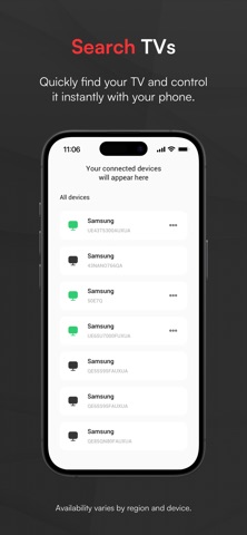 Tviro: Remote for Samsung TV iPhone screenshot