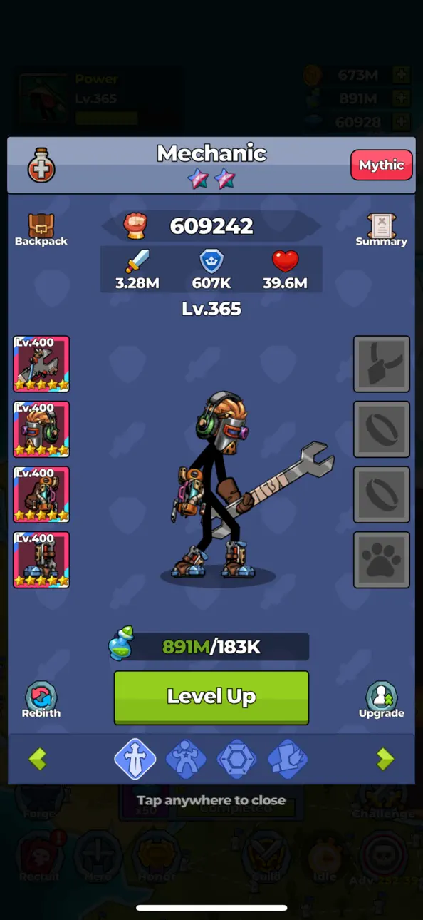 Eternal Line Heroes iOS Mod IPA screenshot 3 - iOS game interface