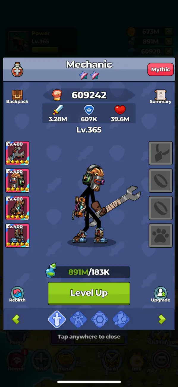 Eternal Line Heroes Hack screenshot 5 - game app interface