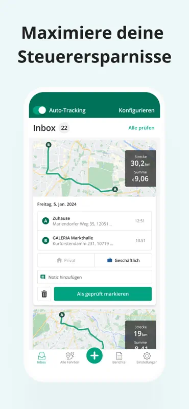 Mileage Tracker by Driversnote screenshot 2 of 6