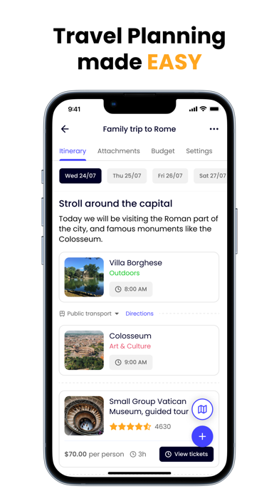 Discovertsy: Trip Planner Screenshot