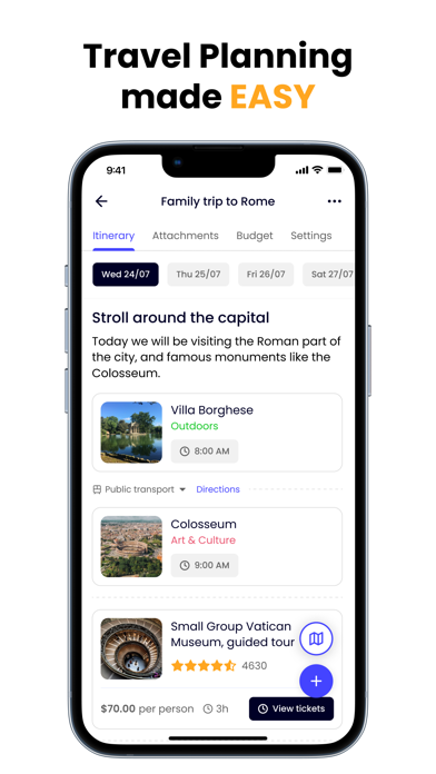 Discovertsy: Travel Planner Screenshot