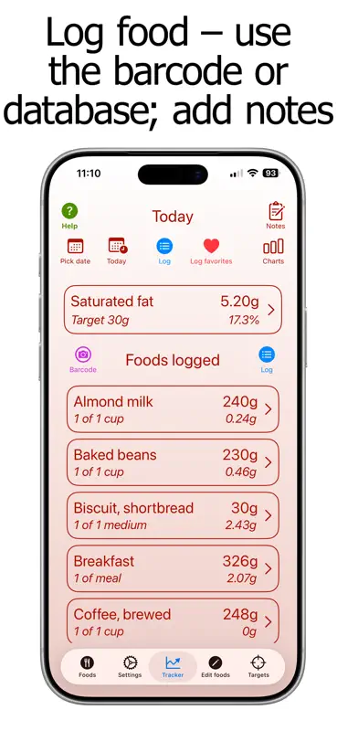 Saturated Fat Counter Tracker screenshot 1 of 10