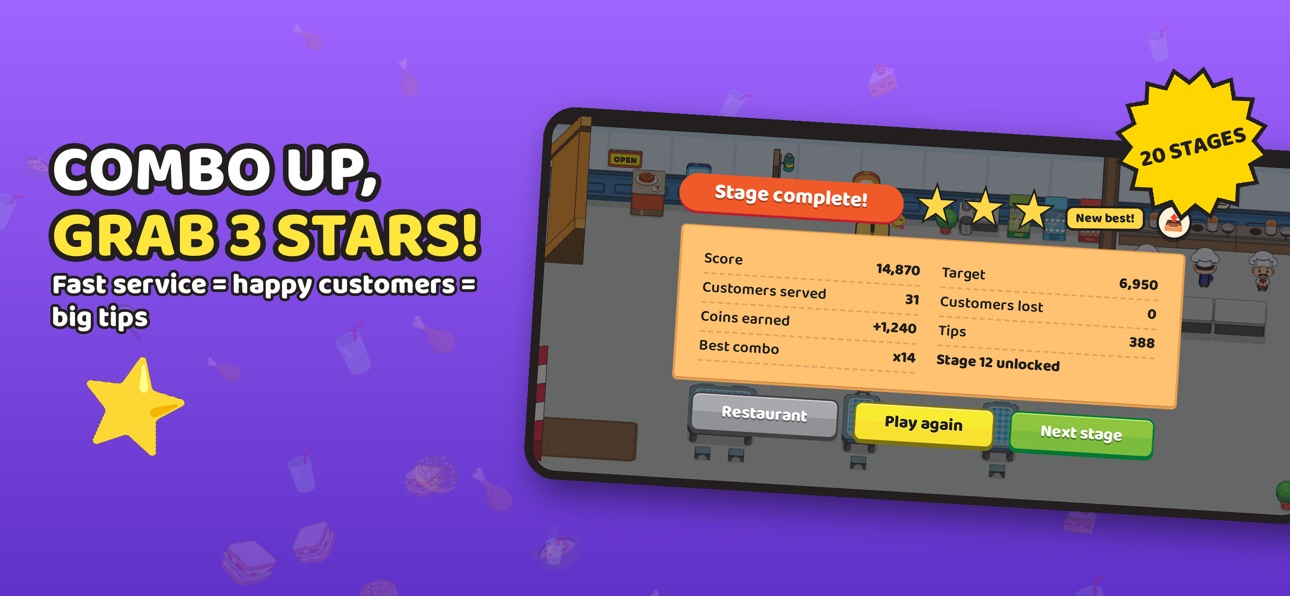 Screenshot 2 of Cafe Rush: Restaurant Game
