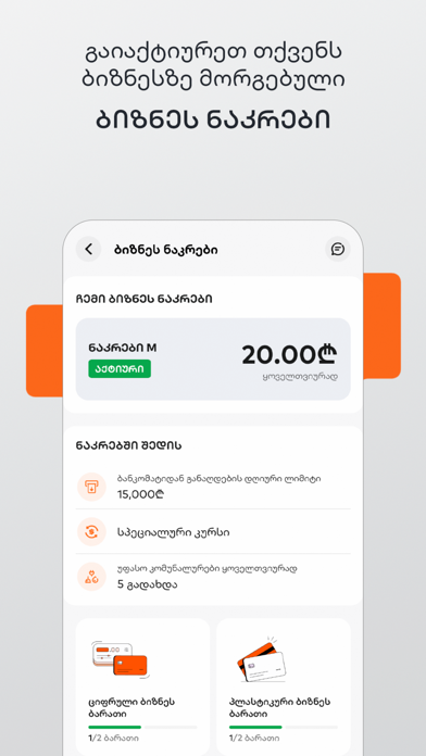 Bank of Georgia Business Screenshot