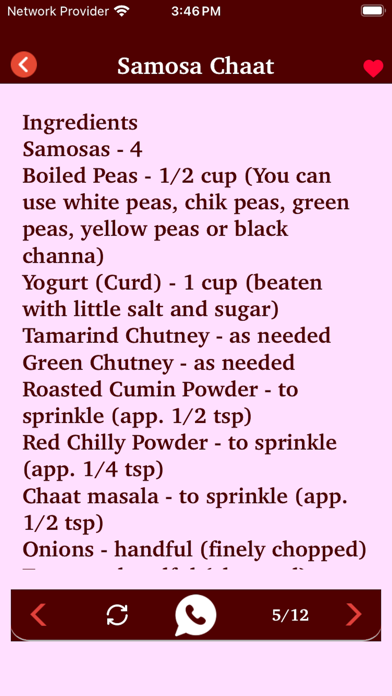 Hindi Recipes - Meal Reminder Screenshot