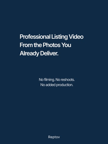 Reptov Real Estate Video iPad screenshot