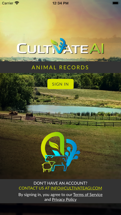 CultivateAI Animal Records Screenshot