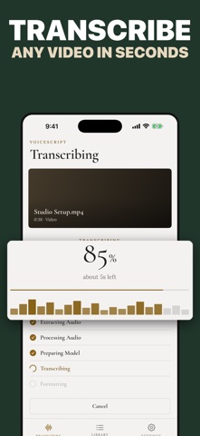 Video To Text - Transcribe MP4 iPhone screenshot