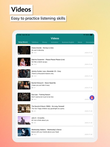 VOA Learning English. iPad screenshot