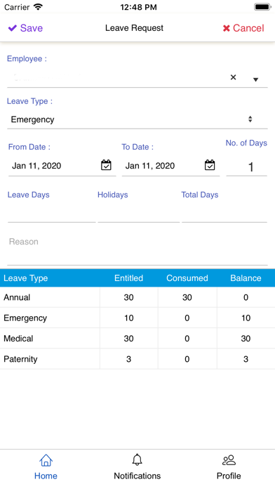 App screenshot