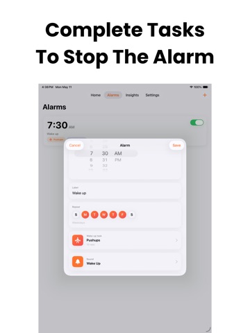 Wecker - Alarm to Wake Up iPad screenshot