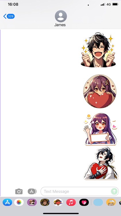 Beautiful Love Couple Stickers