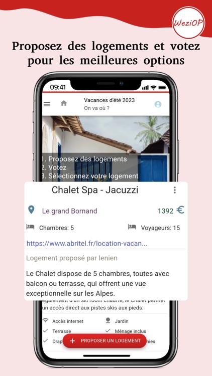 WeziOP: planifiez vos vacances