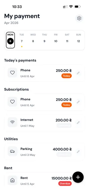 BillTic screenshot 1