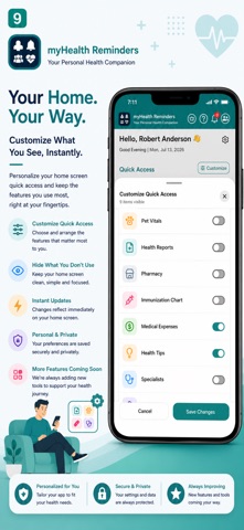 myHealth Reminders screenshot